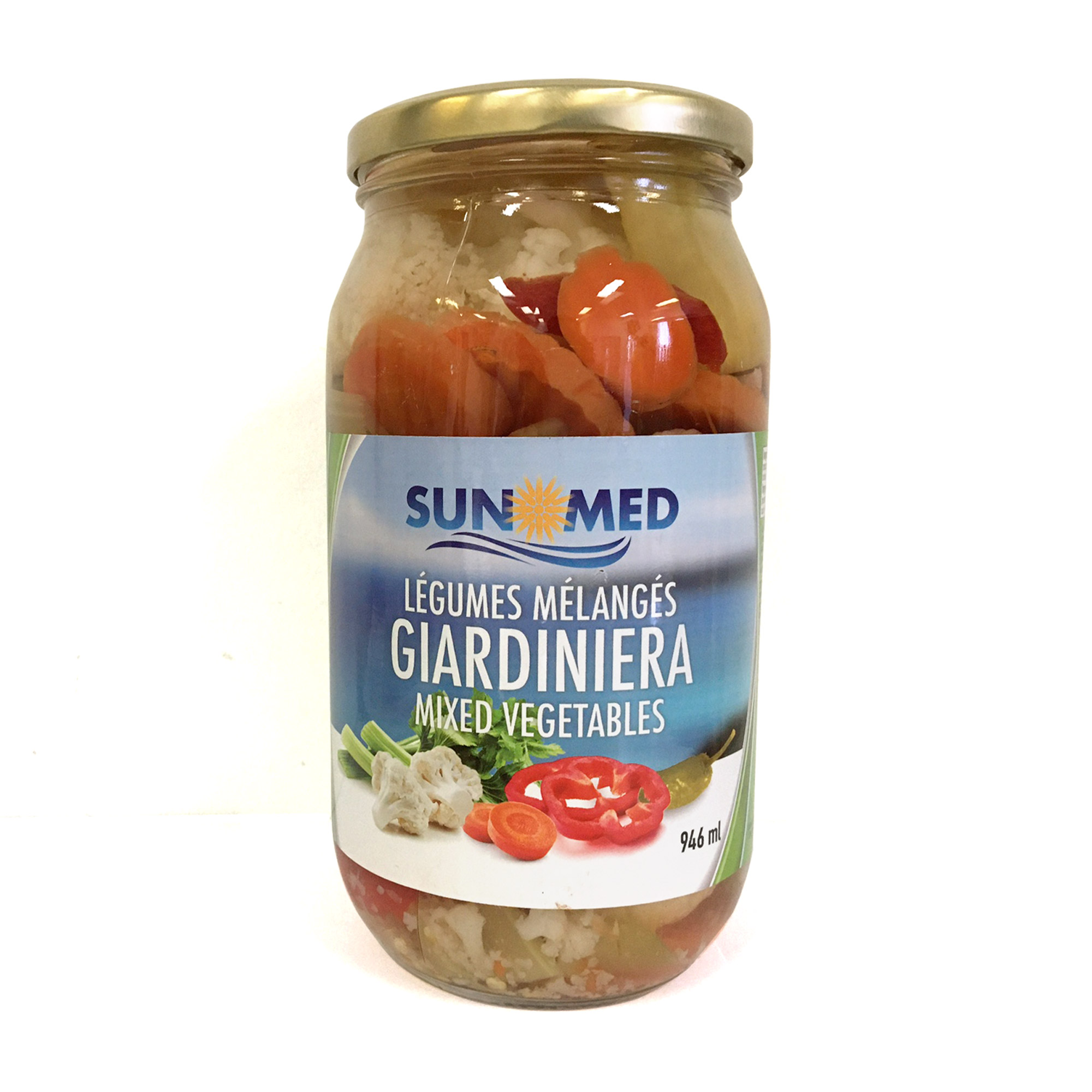 Giardiniera mix vegetables in jars – 946ml