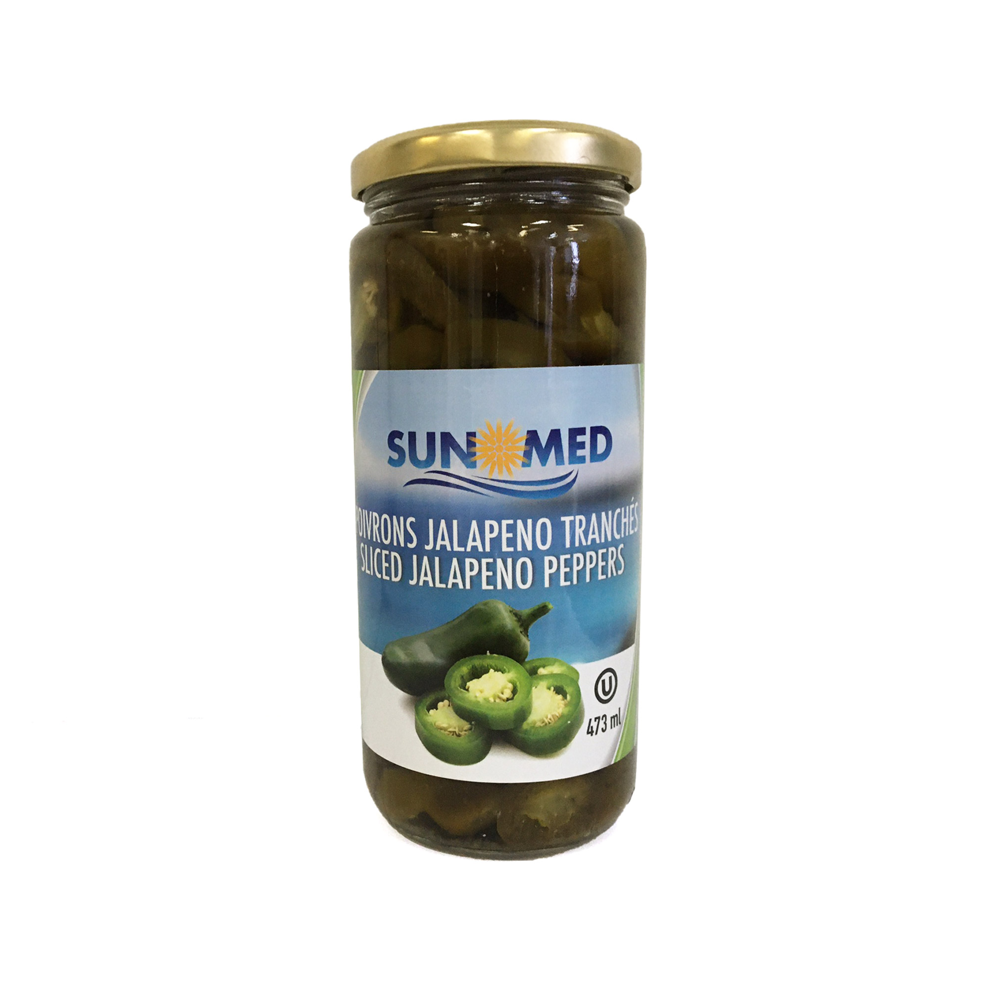 Sliced Jalapeno peppers in glass jars – 473ml