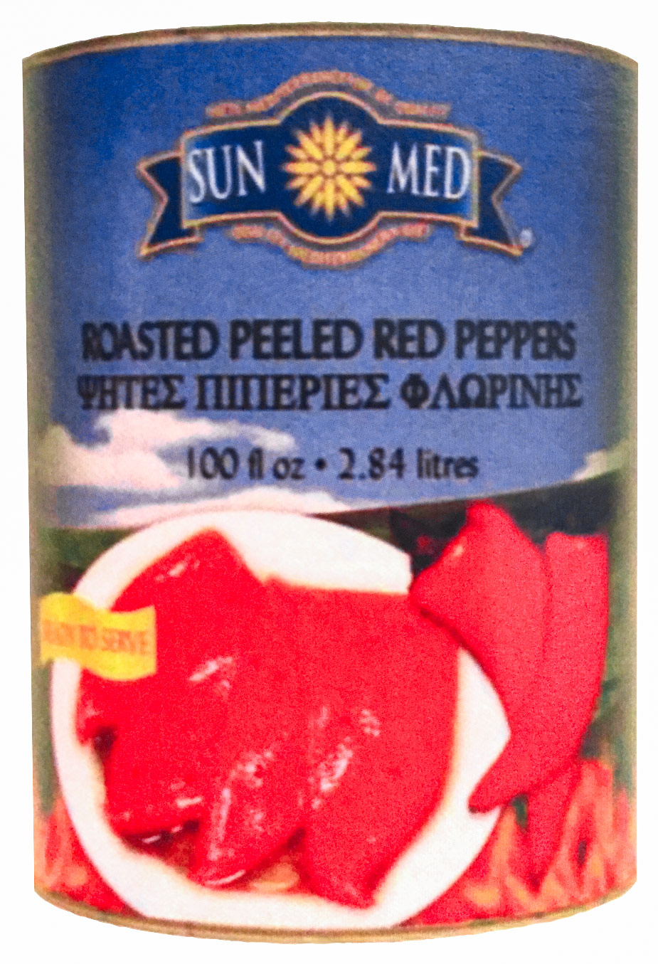 Roasted Peeled Red Peppers – 2.84L