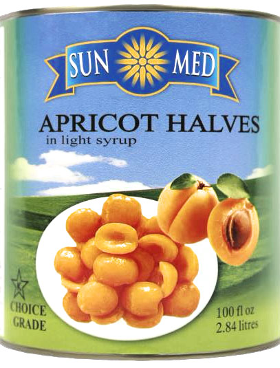 Apricot halves in light syrup – 2.84 L