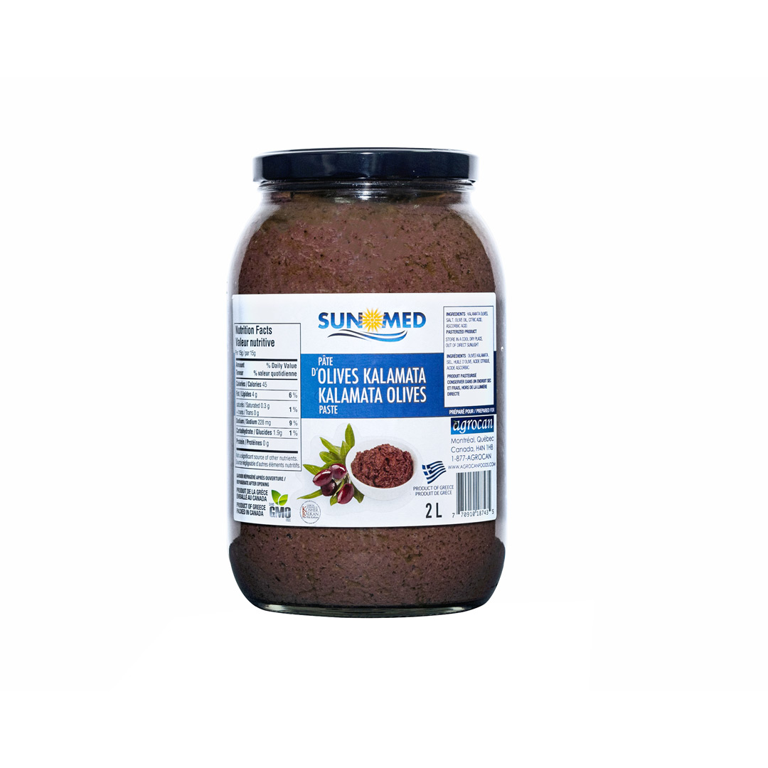 Kalamata olive paste in glass jars – 2 kg