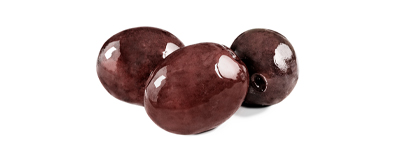 three black amfissa whole olives